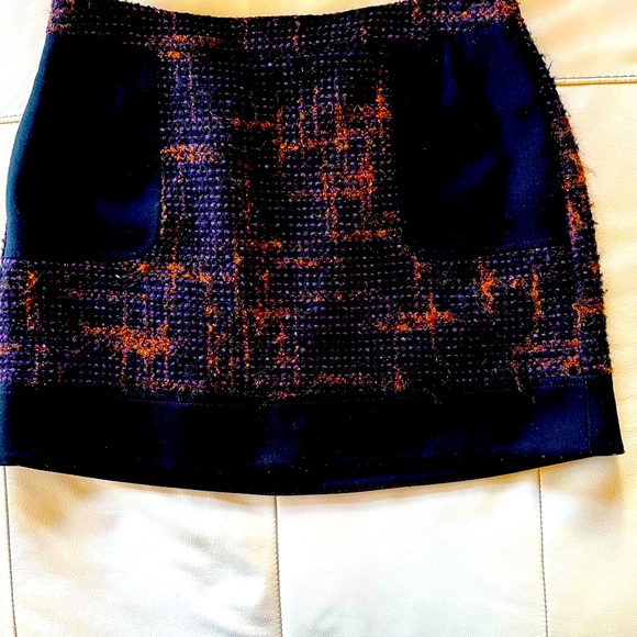 Red Valentino skirt with packets fully lined back zipper tweed 100% authentic - Picture 5 of 11